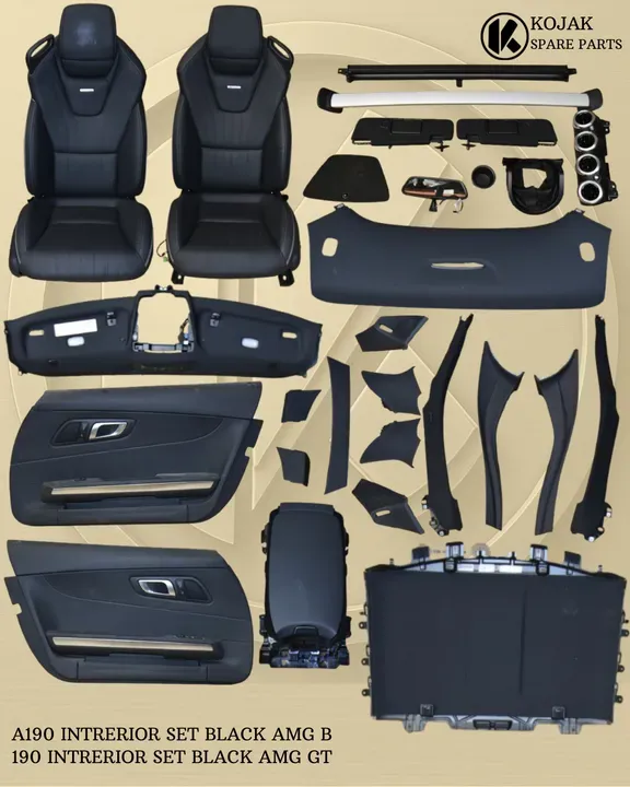 190 INTRERIOR SET BLACK AMG GT